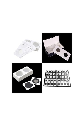 Trendooze Homyl 50 Adet Beyaz Karton Para Tutacağı 2x2 17,5-mm Farklı Ürün Beyaz