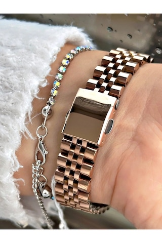 Ferrucci Fc63550 Taşlı Kadran Fosforlu Göstergeli Çelik Kadın Kol Saati Rose Gold