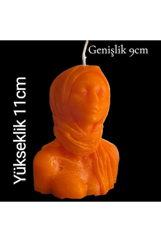 Dekoratif Kadın Figürlü Kokulu Mum Çok Renkli