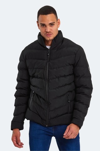Slazenger Head New Erkek Puffer Şişme Mont Siyah Siyah