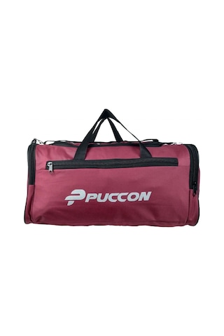 Puccon Kadın Erkek Bordo Tatil Seyahat Spor Çantası - El ve Omuz