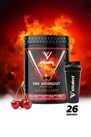 Pre Workout Imperial 468 G Vişne Aromalı 5g Beta Alanin, 4.5g Sitrülin, 2g Kreatin