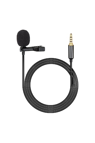 Suntek Portatif Yaka Mikrofonu Stereo 3.5mm Jak Yaka Mikrofonu Ve