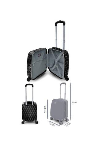 Coral High Erkek Çocuk Siyah Beyaz Futbol Desenli Çocuk Valizi Ve Seyahat/spor Çantası Seti Çok Renkli