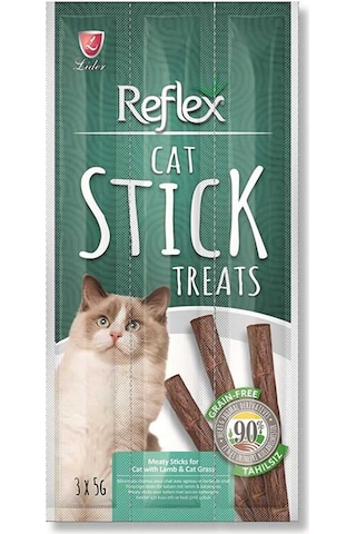 Reflex Cat Stick Treats Kuzu Etli Kedi Ödül Çubukları 3 x 5 G