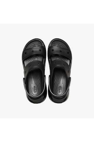 Crocs Classic Mega Crush Kadın Siyah Sandalet Düz 207989 Siyah