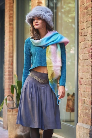 Antrasit Kloş Suet Midi Etek Antrasit