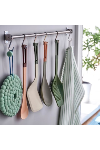 Ikea Knorrhane Silikon Pişirme Spatulası 32 Cm Açık Bej Gri Çok Renkli
