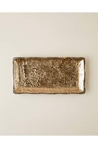 English Home Glare Alüminyum Dekoratif Tepsi 30,5x15x1,5 Cm Gold
