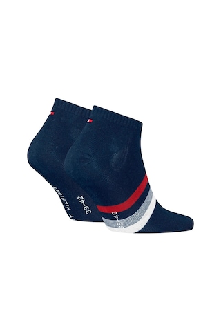 Tommy Hilfiger Tab Sock 2 Pack Navy Pamuklu Patik Bilek Çorap 2 Li Pkt Lacivert