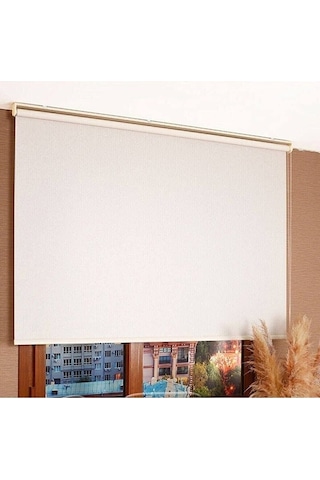 Kidmex Krem Modern Stor Perde Eteksiz