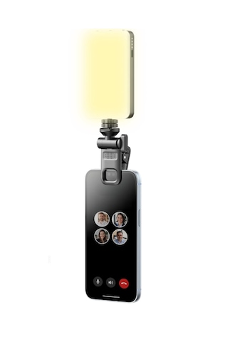 Rgb Led Telefon Selfie Işığı Şarjlı Mini Video Çekim Lambası 3000 Mah Canlı Yayın Işığı 2900-9000k Siyah Kırmızı