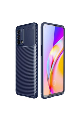Oppo A74 4G Kılıf Zore Negro Karbon Tasarım Silikon Kılıf