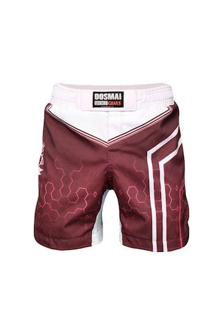Dosmai Dijital Baskılı Hexagon Mma Spor Şort Kırmızı Mms224 Kırmızı