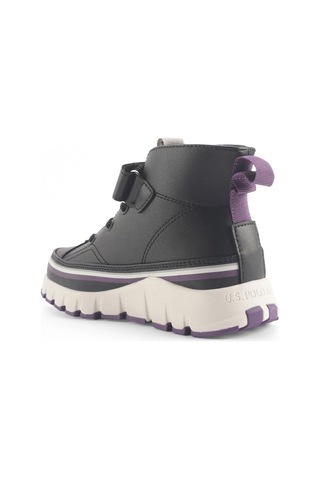 Keltes 4pr Kız Çocuk Bilekli High Sneaker Siyah/mor Siyah - Mor