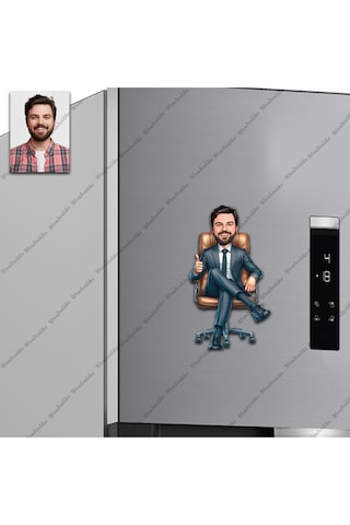 Patrorı İş Adamı Tasarımlı Buzdolabı Magneti/resim Gönder Magnet