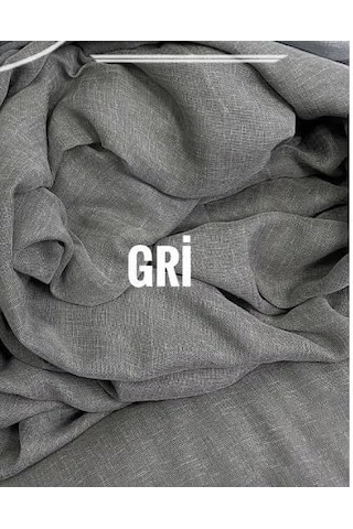 Rendecioğlutekstil Katlamalı Perde Gri Renk Keten Kumaş 1. Kalite 160 X 270 Krem Diğer