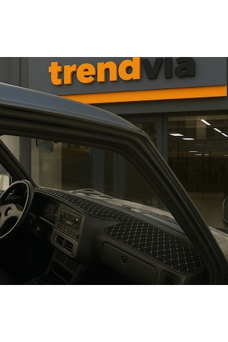 Tofaş Şahin Doğan Kartal Yüksek Kapitone Ön Göğüs Torpido Kaplama Ve Koruma Örtüsü Siyah - Bej