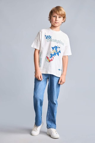 Defacto Sonıc The Hedgehog Lisanslı New Regular Fıt Bisiklet Yaka Kısa Kollu Ecru Tişört Erkek Çocuk H8433a826hser105 Ekru-er105