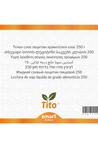 Tito Sıvı Soya Lesitini E322 250 G