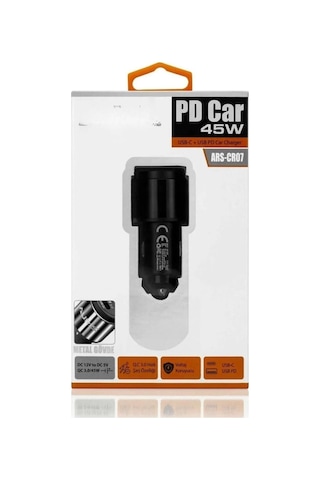 Encag 45w Pd Usb Oto Şarj Kafa Hızlı Şarj Çakmaklık Adaptörü, Usb-c Ve Usb-a Çıkışlı, Apple iPhone Ve Android Uyumlu St