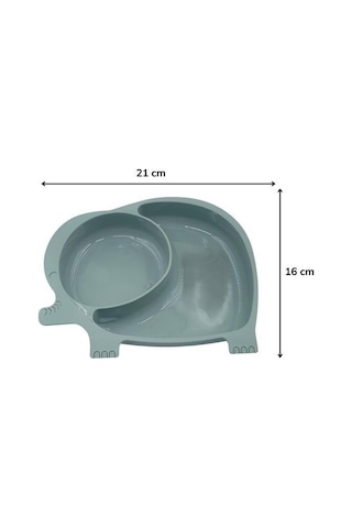 Buffer Bebek Ve Çocuk İçin Sevimli Fil Model Desenli Yemek Bebek Mama Kabı Bölmeli Tabak Diğer