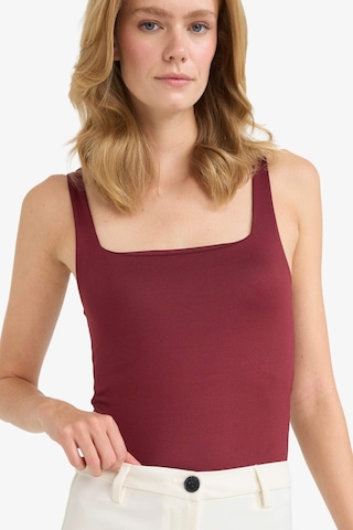 Defacto Kare Yaka Çıtçıtlı Body F9773ax25hsbr115 Bordo-br115