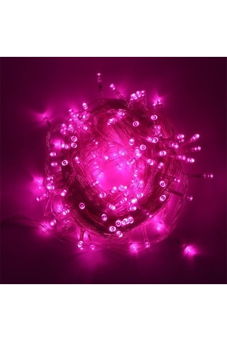 50m Led Dize Işıklar Noel Yeni Yıl Çelenk Dekorasyon Sokak Odası Ev Bahçe Dış Mekan Kullanımı Dıy Dekor, Cn Fiş, Watt: 50m 400leds Mor Diğer