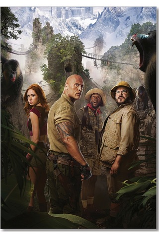 Cakasepetim Jumanji The Next Level Dwayne Johnson Ahşap Mdf Tablo