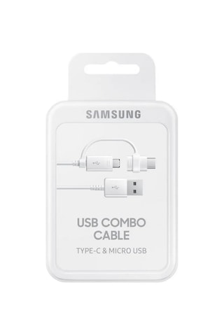 Samsung EP-DG930DWEGWW Micro USB & Type-C Şarj Kablosu 1.5 M Beyaz