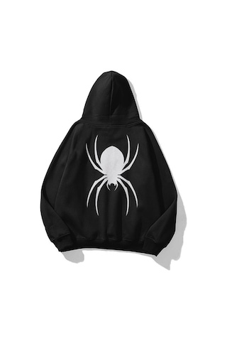 Hırsch Unisex Spider Sweatshirt Siyah SIYAH