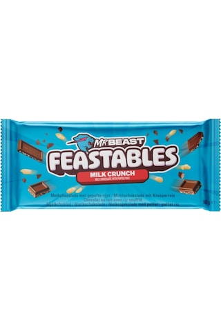Mr Beast Feastables Milk Crunch - Pirinç Patlaklı Sütlü Çikolata 60 Gr 3 Adet