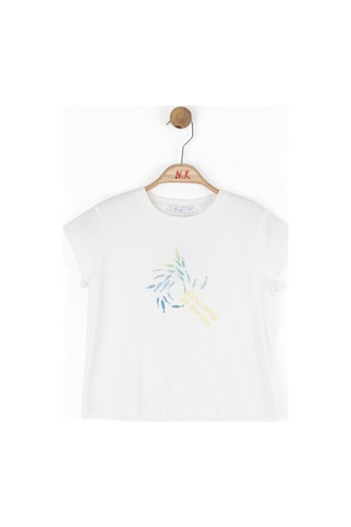 Xo Kids Kız Çocuk Tişort 4-8 Yaş 38532 Ekru