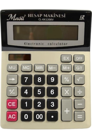 Masis Cl-kk1200v 12 Hane Masaüstü Hesap Makinesi Çok Renkli