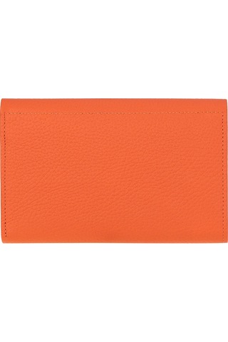 Bloominbag Arc Wallet Terracotta Pebble Hakiki Deri Kartlıklı Manyetik Cüzdan Turuncu