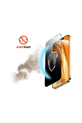Bufalo Apple Uyumlu   iPhone 16 Pro Esd Anti Static Hayalet Privacy Cam Ekran Koruyucu