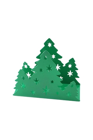 Homyl Mutfak Restoran Otel Için Yılbaşı Peçete Tutucu Yeşil