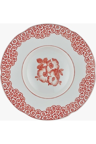 Turuncu Porselen Çukur Tabak 25 Cm