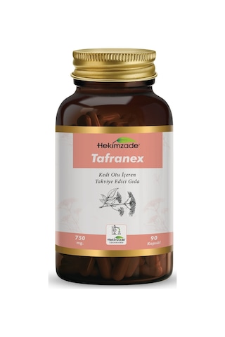Hekimzade Tafranex Kedi Otu İçeren Takviye Edici Gıda 750mg 90 Kapsül Hekimzade Tafranex Kedi Otu İçeren Takviye Edici Gıda 750mg 90 Kapsül