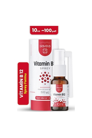 Erbatab Metilkobalamin B12 Sprey 10 ML