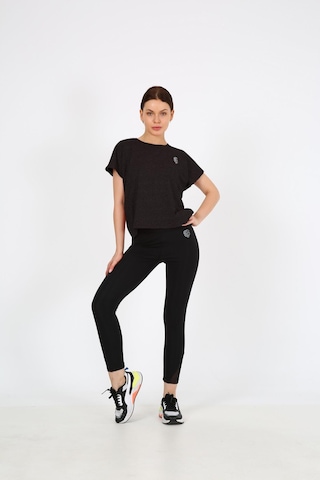 Sportonex So21s004 Run Poly T-shirt Kadın T-shirt Siyah