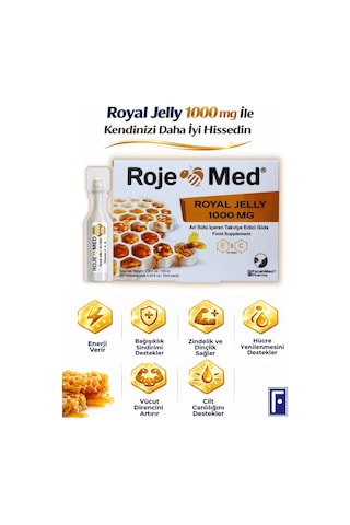 Royal Jelly 1000 Mg Arı Sütü Fresh Vitamin C & E 10 Shot 3'lü Avantaj Paketi
