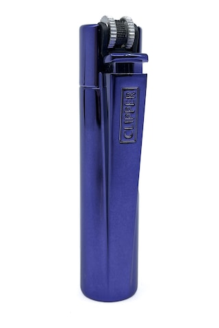 Clipper Özel Kutusunda Metal Çakmak - The New Black Parlak Mavi