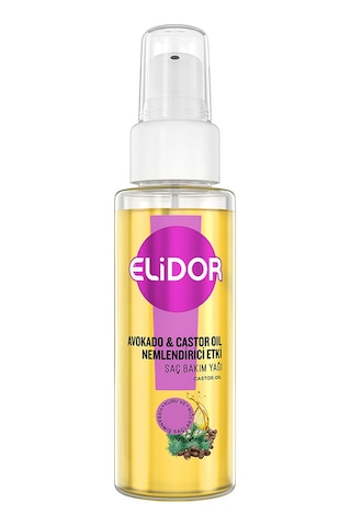 Elidor Avokado ve Castor Oil Nemlendirici Etki Saç Bakım Yağı 80 ML