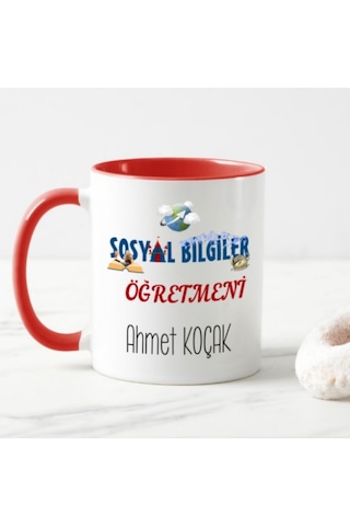 Kişiye Özel Sosyal Bilgiler Öğretmeni Kupa Bardak Ha30