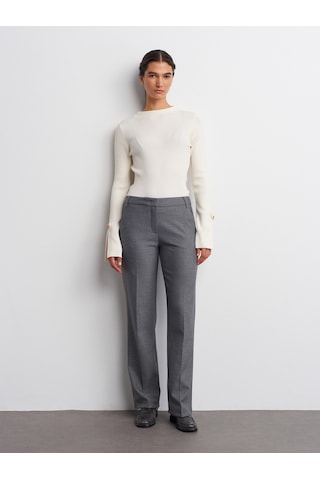 Dilvin 72187 Düşük Bel Pantolon-gri Gri