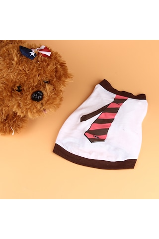Köpek İçin Kravat Pet Kıyafet Sweat Tshirt