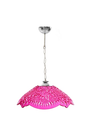 Pembe Akrilik Avize Modern Dekoratif Aydınlatma 35x35x12 Cm Pembe