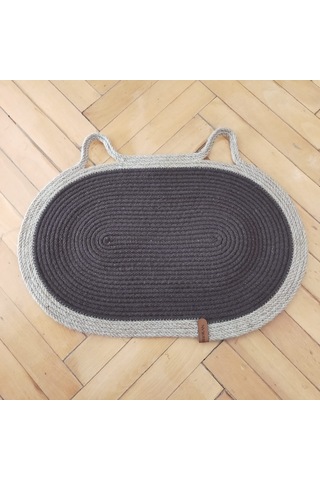 Kahverengi-krem Evcil Hayvan Mama Paspası