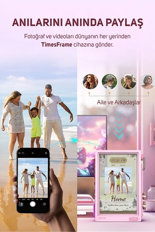 Divoom Times Frame 10.1 Akıllı Kişiselleştirilebilir Dijital Çerçeve, 64gb Pembe